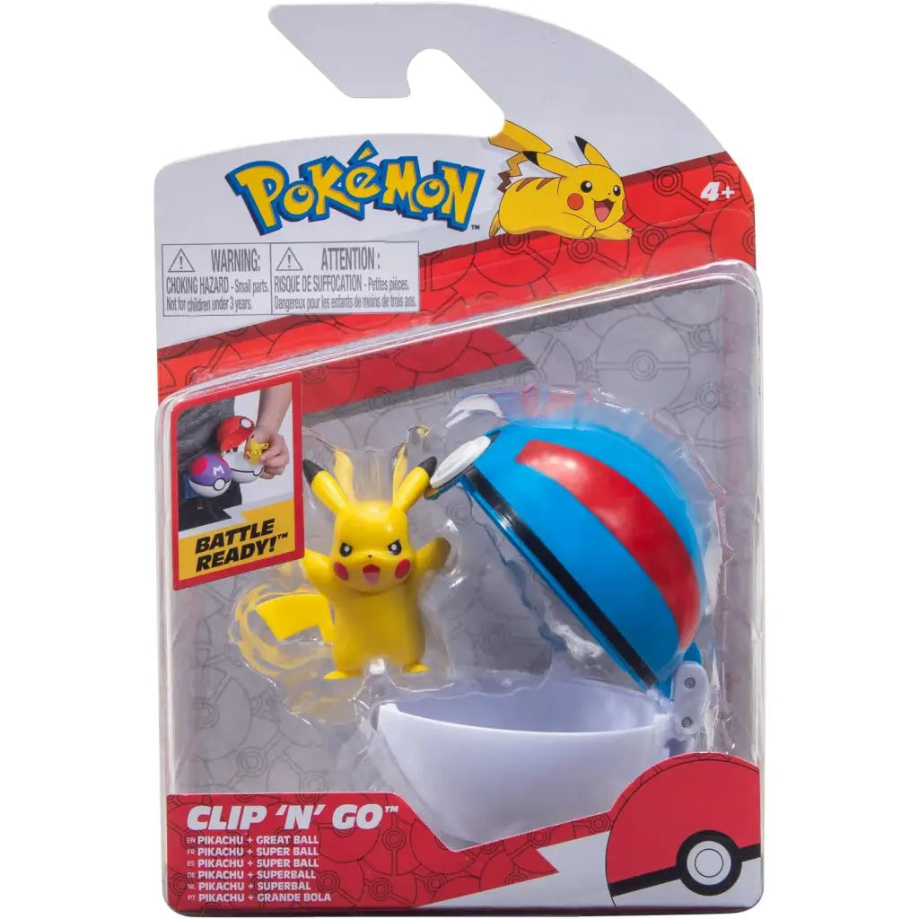 Pokémon Clip ’n’ go - Pikachu & Great Ball