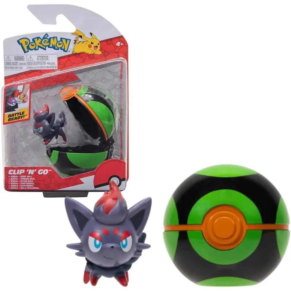 Pokémon Clip ’n’go - Zorua & Dusk Ball