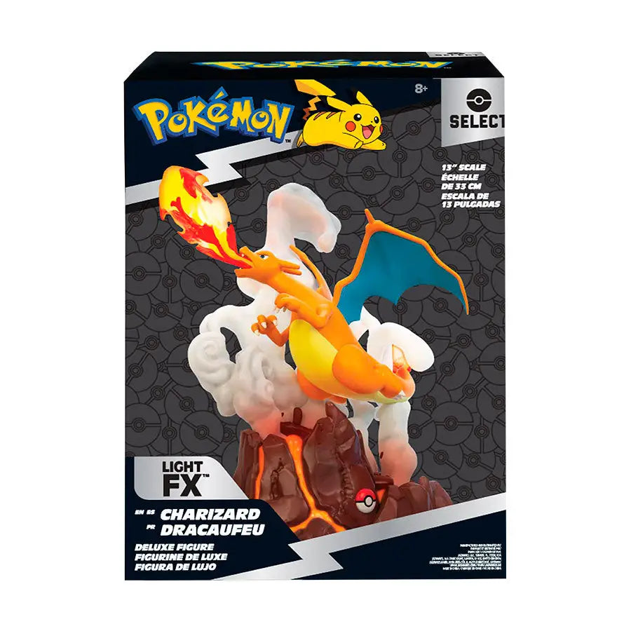 Pokemon Statua CHARIZARD con effetti luminosi 33 cm